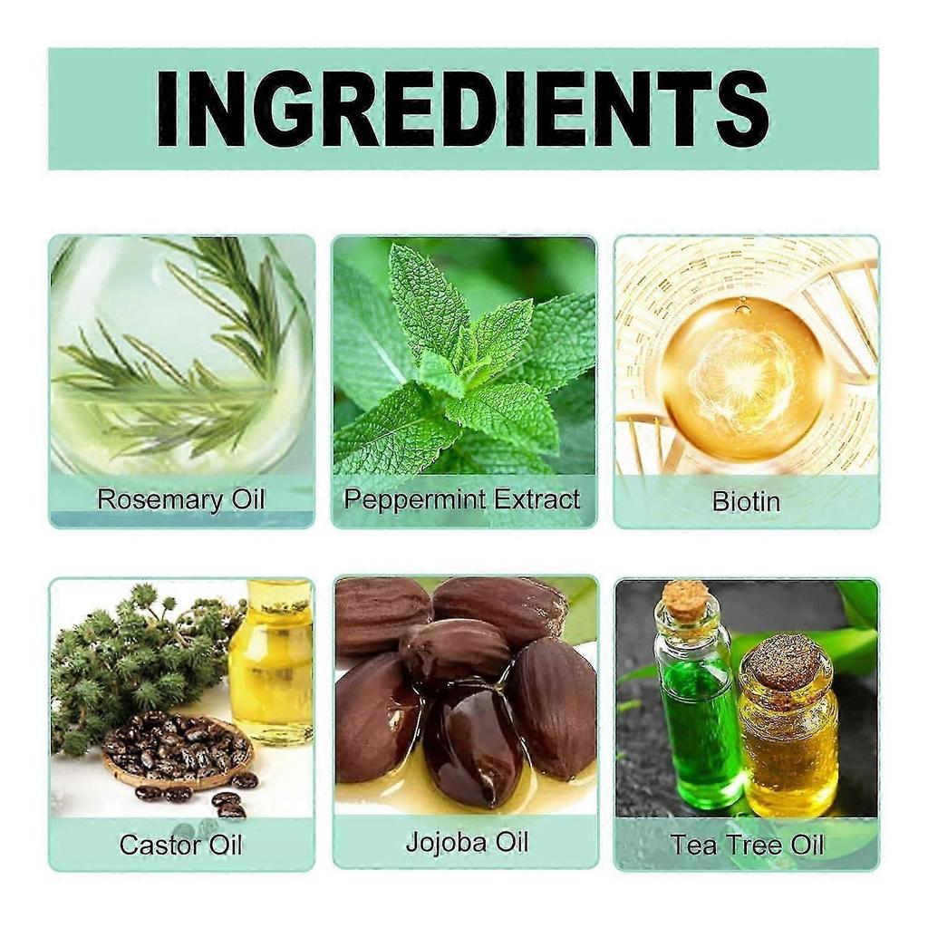 Rosemary Oil for Hair, 60ml Organic Rosemary Oil Undiluted, 100% Natural Pure Rosemary Hair Oil, Rosemary Oil for Scalp and Hair