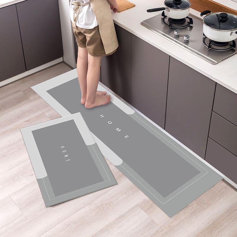 1 Stück Anti-Ermüdungs-Küchenteppiche, nordischer Druck, wasserdicht, rutschfest, dick, gepolsterte Küchenmatte, strapazierfähig, bequeme Stehmatte für die Küche