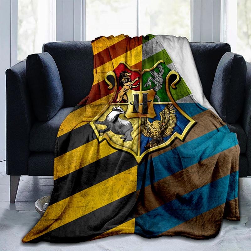 Harry Potter Hogwarts House Crests Phone Case CoverPrint Blanket, Soft Blanket For Sofa Office Bed And Travelling Daughter Birthday Gift Esj