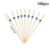 100pcs Halloween Skull Cocktail Picks Bamboo Toothpicks Fruits Sticks Appetizers Drinks Food Skewers Halloween Party Decoration