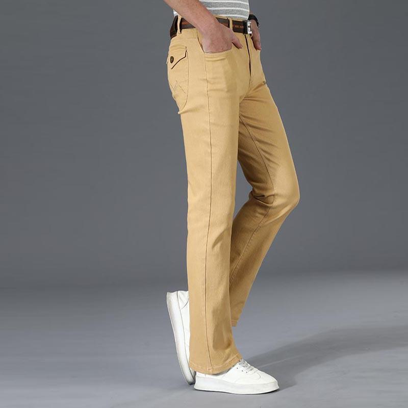 Korean style Trendy Casual Denim Flared Pants Men's Stretch Micro-Flared Pants