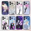 Anime Figure L-Lio F-Fotia Black Phone Case For iPhone 17 16 15 14 13 12 13 12 11 Pro Max Plus XS XR Silicone Soft Back Cover