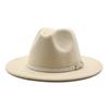 Popular European and American literary and retro woolen top hat men's and women's classic fashion church top hat jazz hat