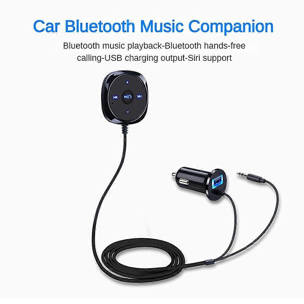 For Car Stereo Audio AUX-in Bluetooth Wireless Receiver Transmitter Adapter FM