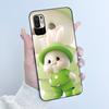 For Xiaomi Redmi Note 10 JE 10T JE Casing Cute Love Rabbit Funny Black Soft Silicone Phone Case For Redmi Note10 JE Bumper Cover