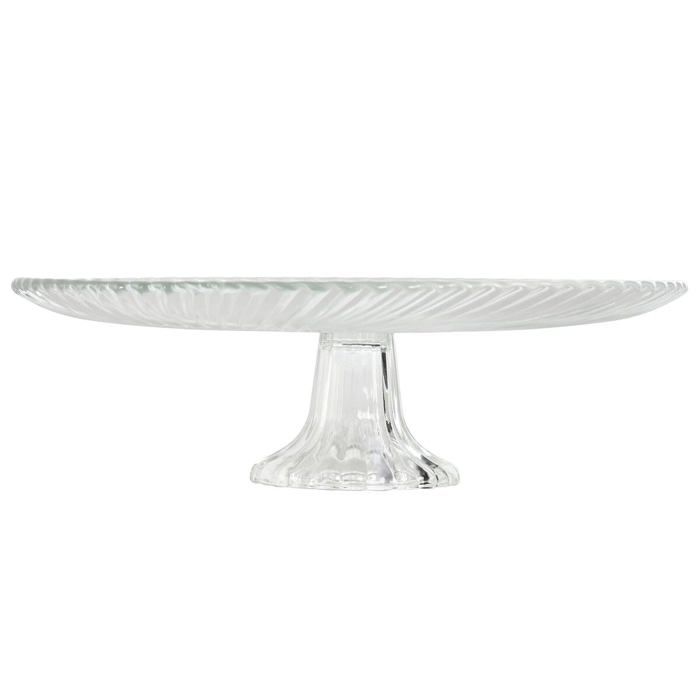 Assiette plate en verre - Home ESPRIT - 26x26x8 cm - Transparente - Multicolore - Design moderne