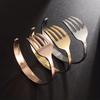 Stainless Steel Fork-Shaped Bracelet (1 Piece) - Avant-garde Punk Hip Hop Style Jewelry, Suitable for Both Men and Women