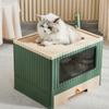 Enclosed Litter Box Enclosed Litter Box Foldable Top Entry Drawer Type Prevent Splashing Cat Toilet Box for Adult Cat Kitten