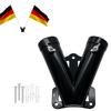 Heavy Duty Bracket V Shape Flag Pole Bracket Weather Resistant Dual Flag Display Outdoor Flags For Outdoor Use