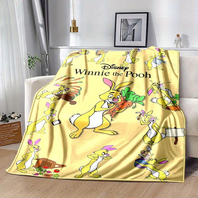 1 peça, Disney Ursinho Pooh Coelho Ferramentas de Jardim Manta Decorativa para Casa Perfeita para Sofá, Cama, Viagem, Acampamento, Carro, Praia, Escritório