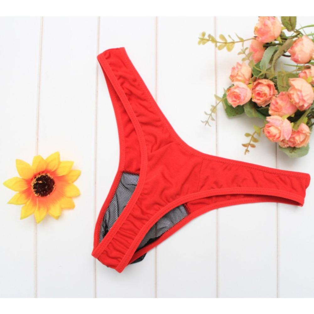 Fun Men's Panties Mesh Transparent Breathable Men's Men's Triangle Sexy, Sex Thong 2032