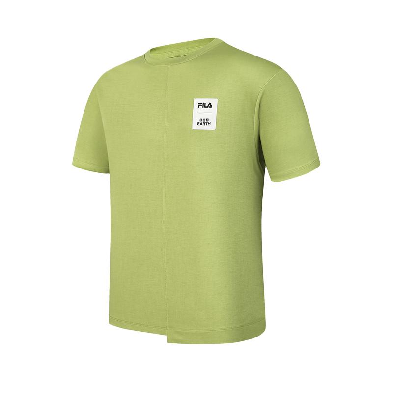 FILA x BBC EARTH T Shirt Men's Mustard Powder A51M437101FMT