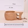 Walnut Finland Wooden Milk Cup - Creative, Portable Outdoor Design