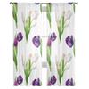 Tulpen Aquarell Malerei Sheer Fenster Vorhänge Für Wohnzimmer Schlafzimmer Moderne Voile Tüll Vorhänge Stoff Vorhänge Für Küche