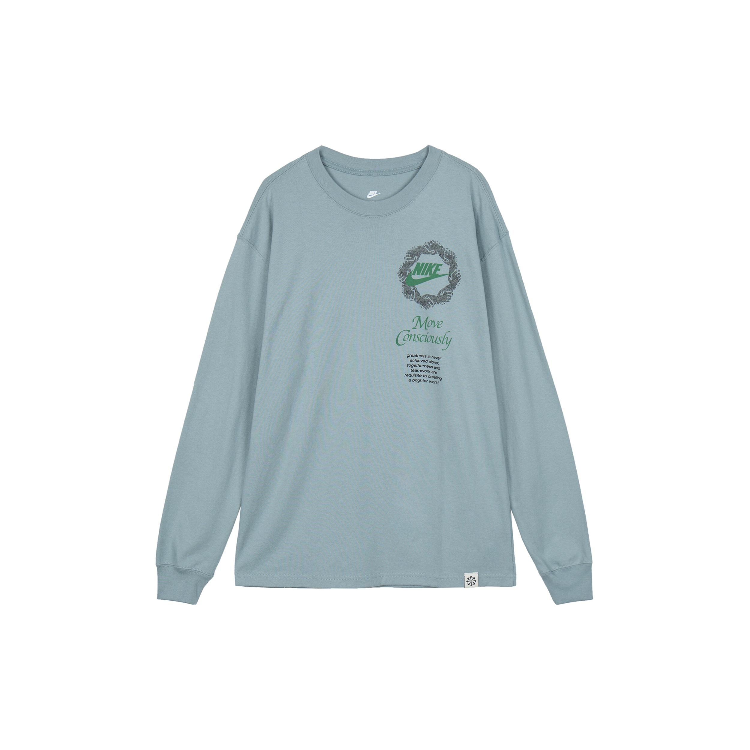 Nike Sportswear Long-Sleeve T-Shirt (Asia Sizing) Teal Men s DN5141-041 S