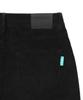 WACKY WILLY Women'S Corduroy Semi-Wide Pants Black
