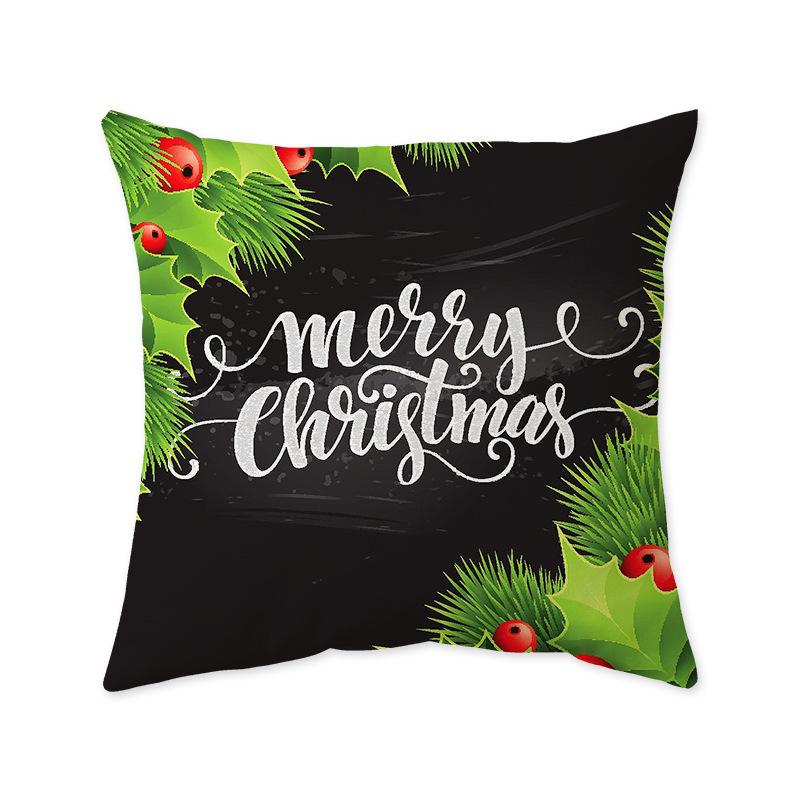 Cross-Border Christmas Festival Printed Cushion Cover for Sofa, Bedside, or Living Room