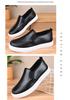 White Men's Slip-Resistant Waterproof Leather Nursing Shoes for Students