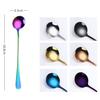 Colorful Spoon Long Handle Spoons Flatware Coffee Drinking Tools Kitchen Gadget