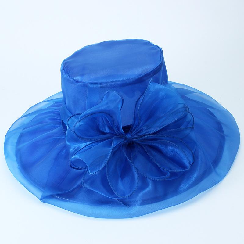 Hat Woman Summer Sunshade Sunscreen Big Brim Travel Photo Fashion Organza Sun Hat Large Brim Hat Outdoor