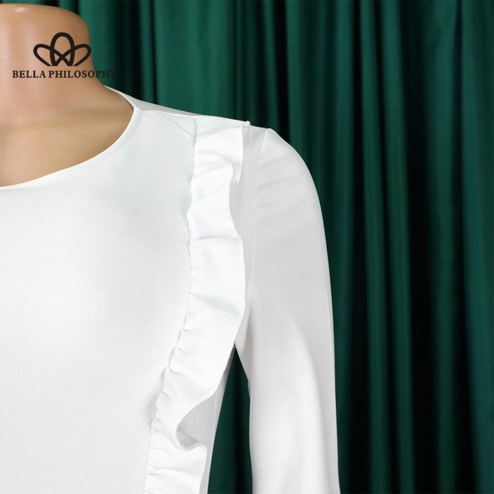 New Elegant Slim Pencil Skirt Fashion Hip Plus Size Dress Fashion Casual Woman Long Party Dress