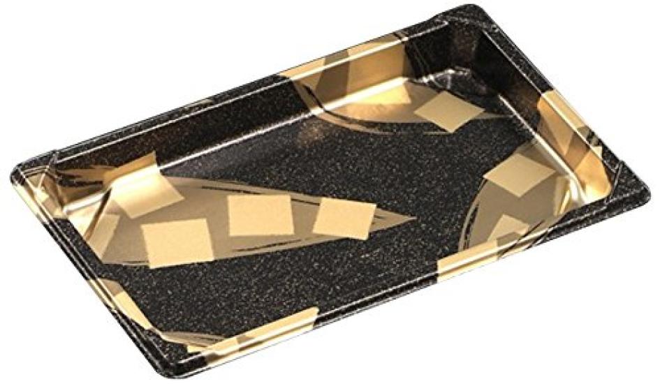 

Chuo Kagaku Disposable Sushi Made in CF Sushi Gold Sand Pack of x x Containers, Japan, Containers, Large, 1.5cm, - Black, 50, Size Approx. 21.4 13.5