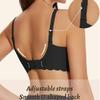 European Seamless Deep V Bra for Women Gathered Side Bust Coverage Anti-Sagging Daily Comfort Intimates
