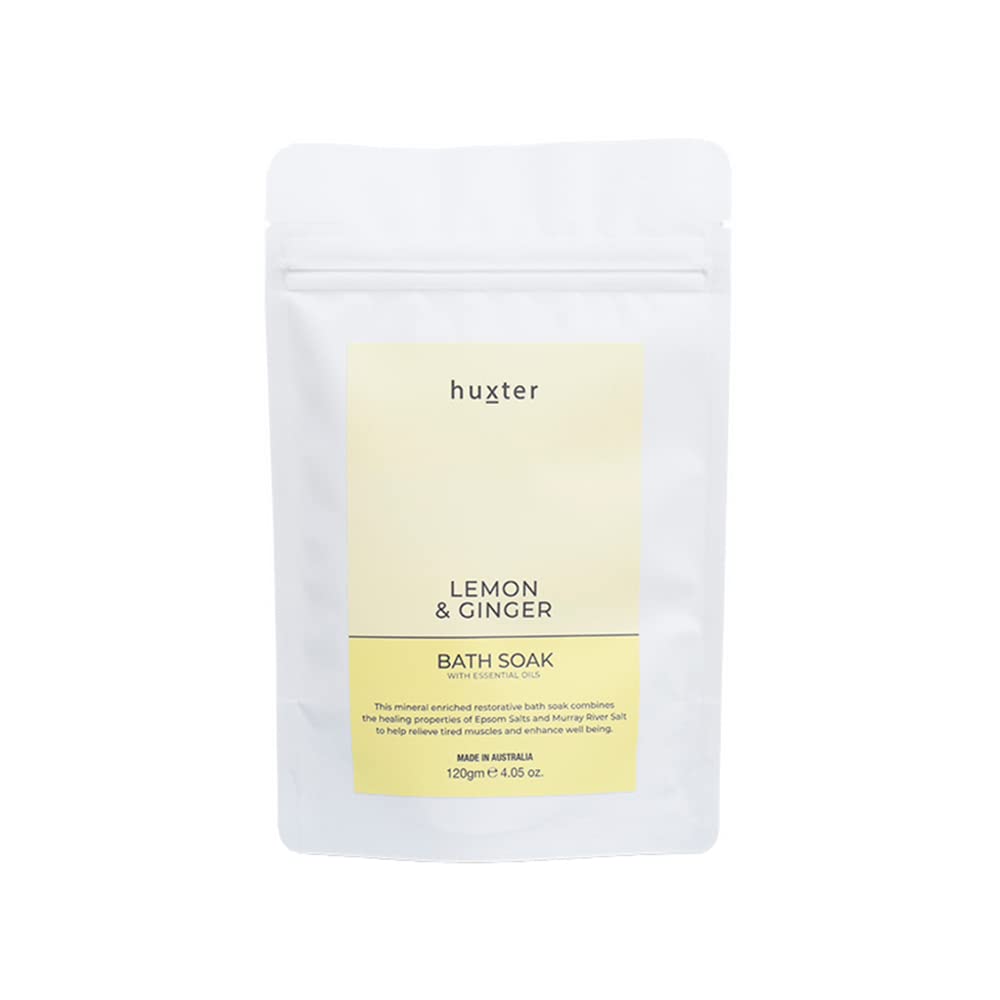 

huxter пена для ванны лимон имбирь 120г & белый