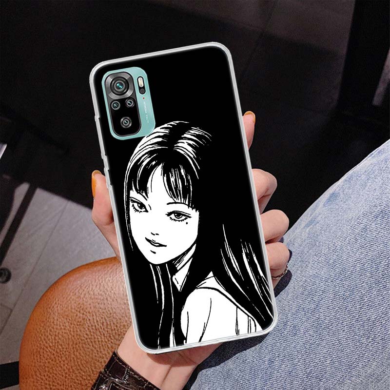 Horror Comic Junji Ito Tomie Tees Cover Phone Case For Xiaomi Redmi Note 10 Pro Max 10S 9 9S 9T 8 8T 11T 11S 11 5G 11E 7 6 5 4X