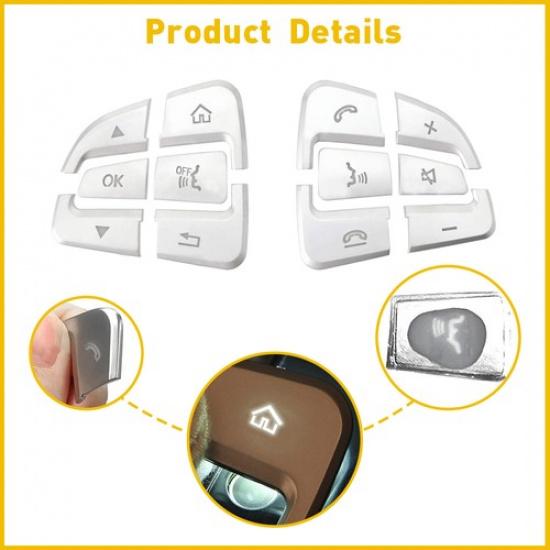 For 2015-up Mercedes Benz A B C GLA GLS Class Steering Wheel Button Cover Trim A