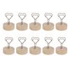 10Pcs Table Card Holder Retro Heart Shape Cute Design Business Card Photo Holder for Office Home Des