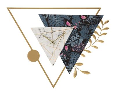 Wall Clock Triangle 75X4.5X59 Cm