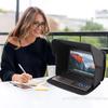 Leichte Laptop-Sonnenblende, faltbare Sichtschutzhaube für 14-16 Zoll Outdoor-Geräte, Blendschutz-Bildschirmschutz