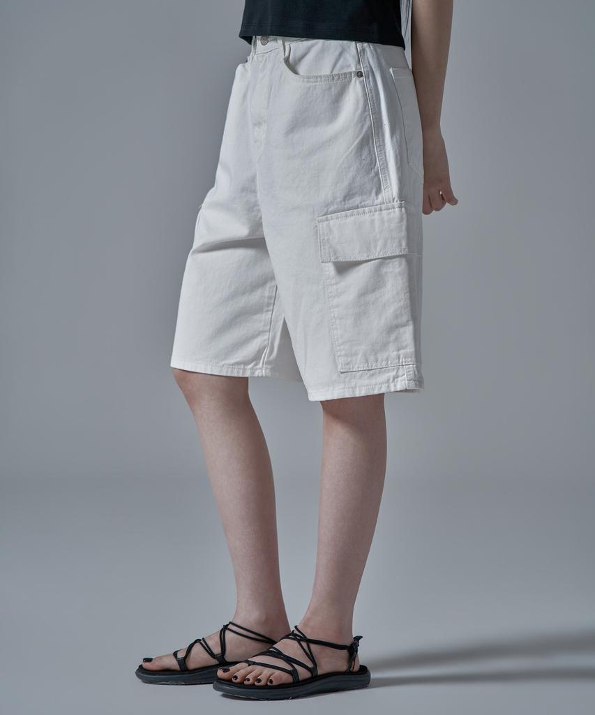 War For Woman W1138 Cargo Shorts_White
