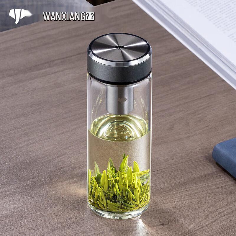 Portable High Borosilicate Glass Water Bottle