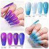 LILYCUTE 7ml Thermal Gel Nail Polish 3 Layers Temperature Shiny Color Changing Semi Permanent Soak Off UV Gel Polish Varnish Base Top Gel Nail Art DIY