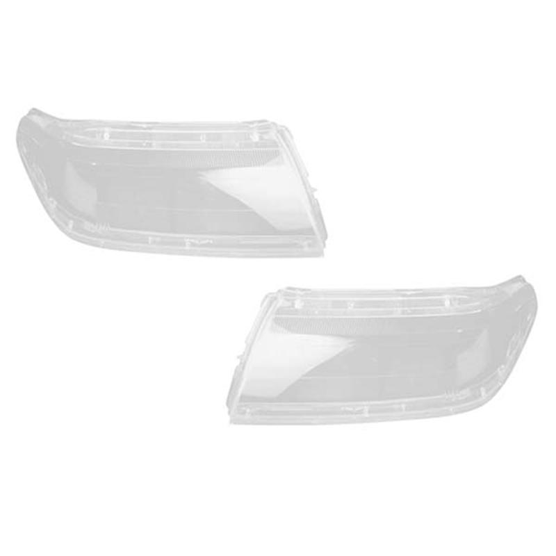 A03E-1Pair Car Headlight Shell Lamp Shade Transparent Lens Cover Headlight Cover For Mitsubishi Sport Pajero Race