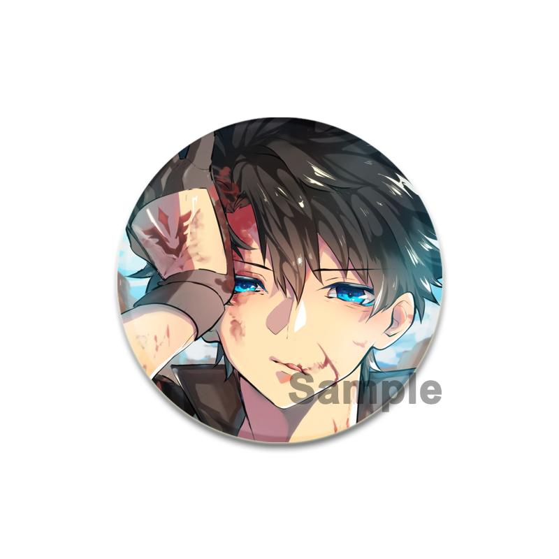 Anime Game Nu: Fate/Grand Order Brooch Pin Cartoon Figure Fujimaru Ritsuka Altria Caster Badge Button Pin Souvenir Toy Fans Gift