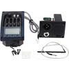 1 Set LC-5 Acoustic Guitar Pickup 5-Band EQ Equalizer System with Turner Backlight Adjustable Volume Control LCD Display Piezo Pickup Guitar