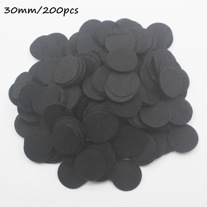 8/10/15/20/25/30/35/40/45/50mm Non Woven Round Felt Circle Pads for DIY Crafting Flower Backing Hair Accessories Vacuum Filters