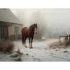 Minimal Landscape Vintage Winter Posters Tree Sketch Farmhouse Modern Prints Canvas Painting Wall Picture Home Living Room Decor