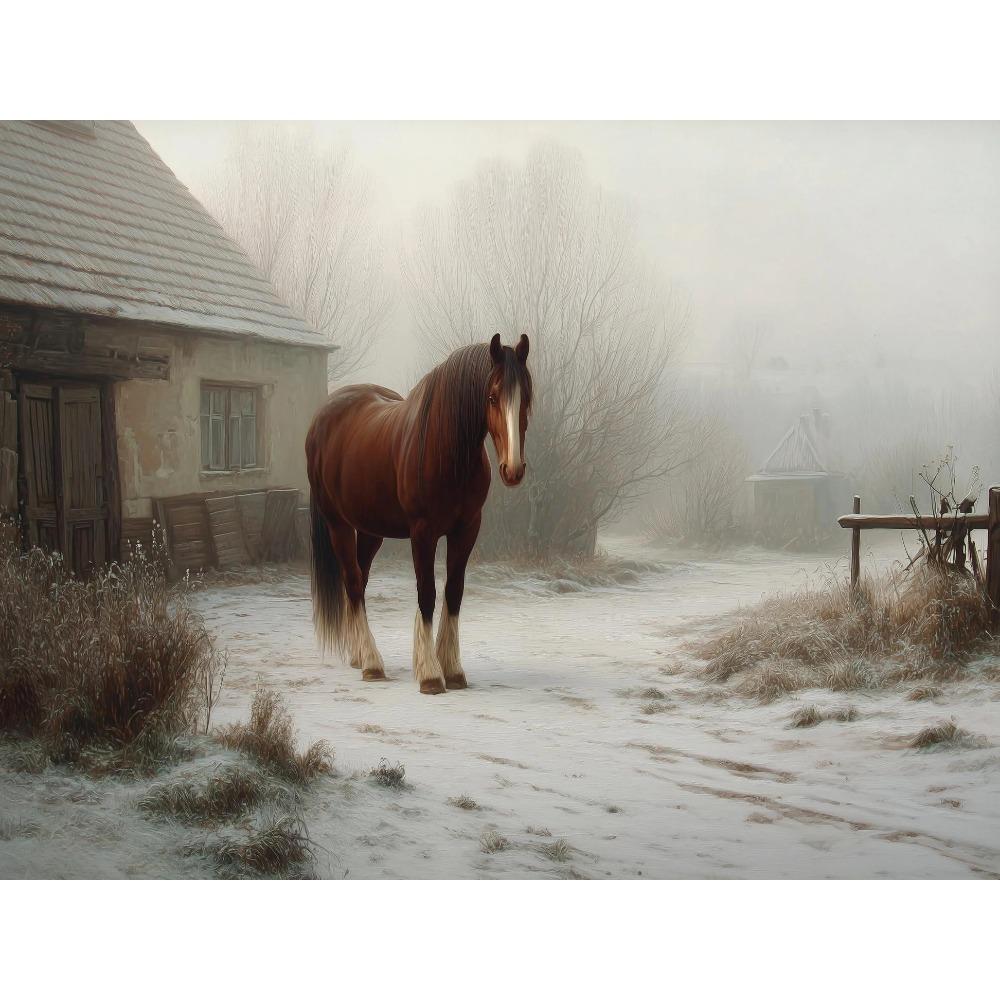 Minimal Landscape Vintage Winter Posters Tree Sketch Farmhouse Modern Prints Canvas Painting Wall Picture Home Living Room Decor