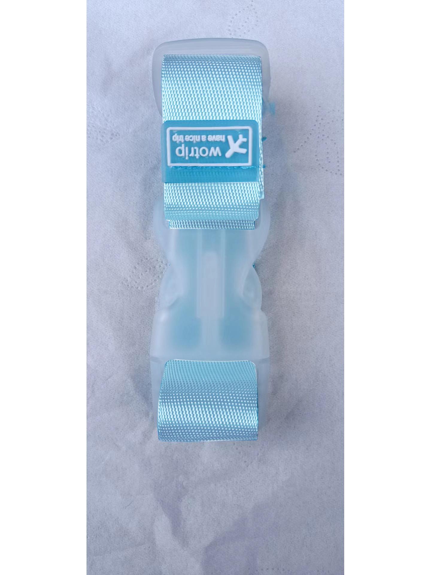 

Портативный ремень для багажа против потери с застежкой-клипсой для дорожного чемодана синий