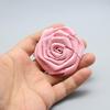 Hand-Sewn Ribbon Rose Flower Decorative Patch for Clothing and Hair Accessories