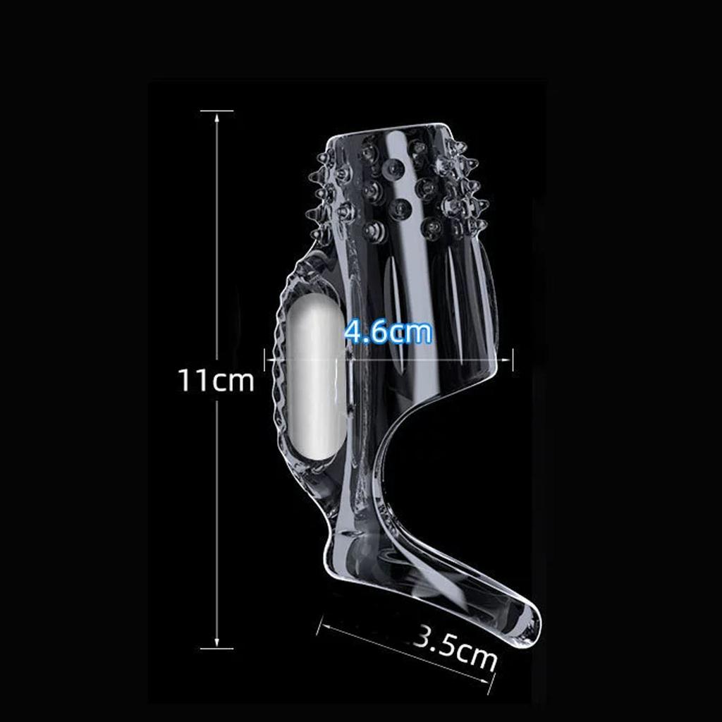 Penis Sleeve Vibrating Cock Ring , Adult Sex Toys for Men, Reusable Cock Sleeve Couple Vibrator, Delay Ejaculation Stronger Erection, Couples Sex Toy