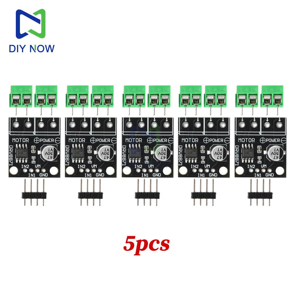 5/1Pcs DRV8871 DC 6.5-45V H-Bridge Motor Driver Module 3.6A Brushed DC Motor Control PWM 10A Sinking Source for DIY Robot