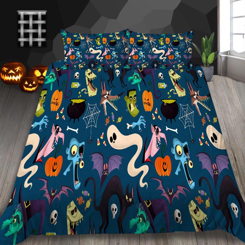 Beding Set Halloween Home Textiles Unique Design Quilt Cover Teen Children King Size Bedding Soft Duvet Cover