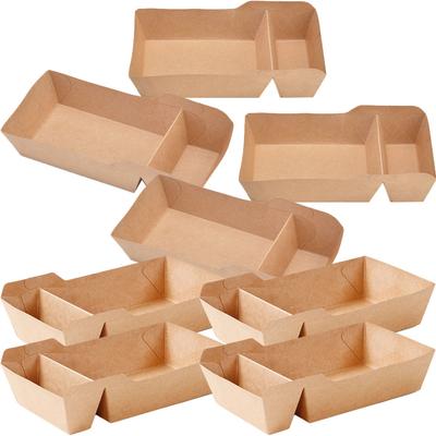 50 Pcs Kraft Paper Snack Box French Fries Boxes Popcorn Containers Party Supplies Gift Bags Disposable Food Trays Lightweight