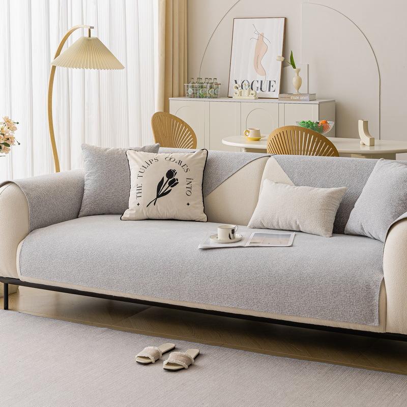 Light Luxury High-End Chenille Sofa Cushion Universal In All Seasons  New Seat Cushion Leather Sofa Cover Cloth Seat Cushion