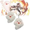 Plush Impact Genshin Ghost Pendant Keychain Game Peripheral Gift For Fans Kids